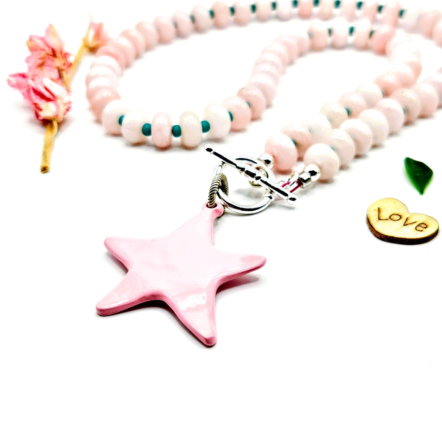 Blush Pink Boho Necklace