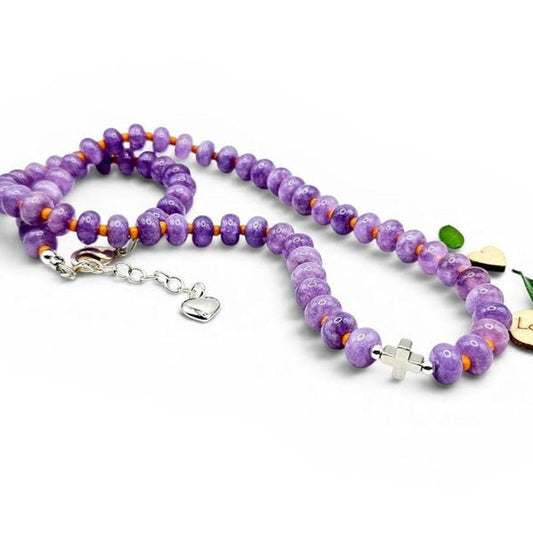 Lilac  Jade Necklace//Boho Spirit Collection