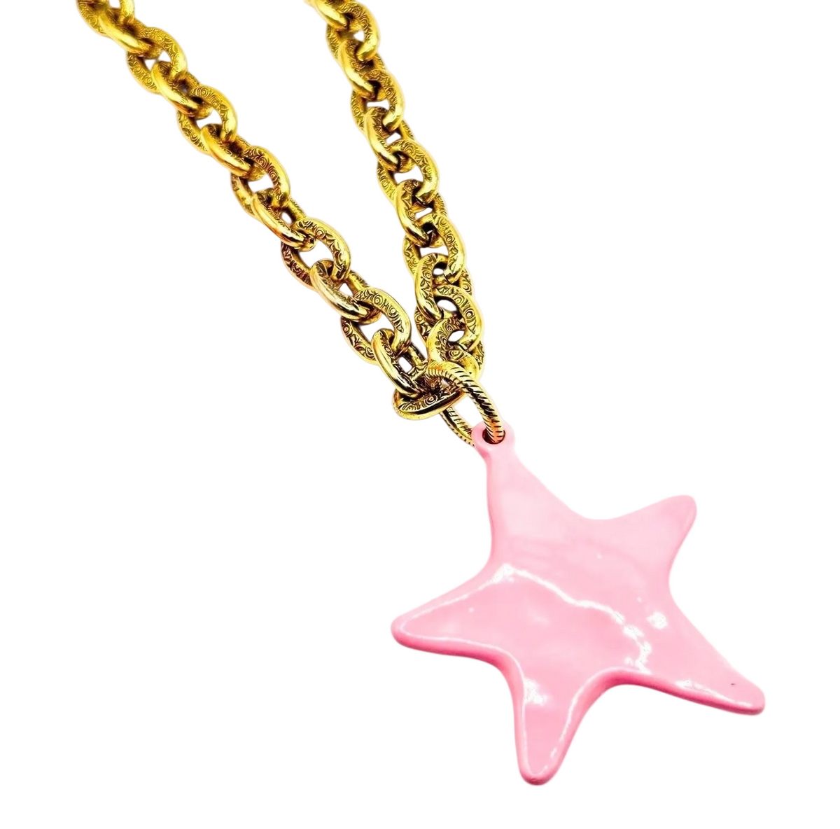 Pretty Pink Star Necklace