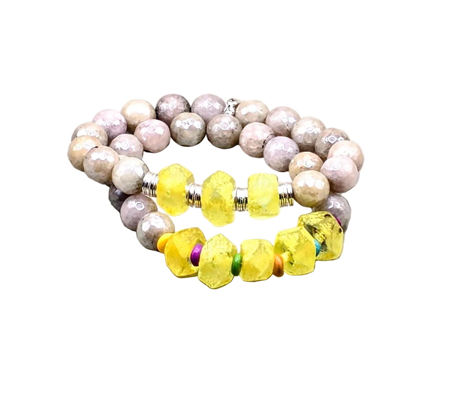 Lemon Drop Chunky Bracelets AVAILABLE thru ETSY www.blueriverboho.etsy.com