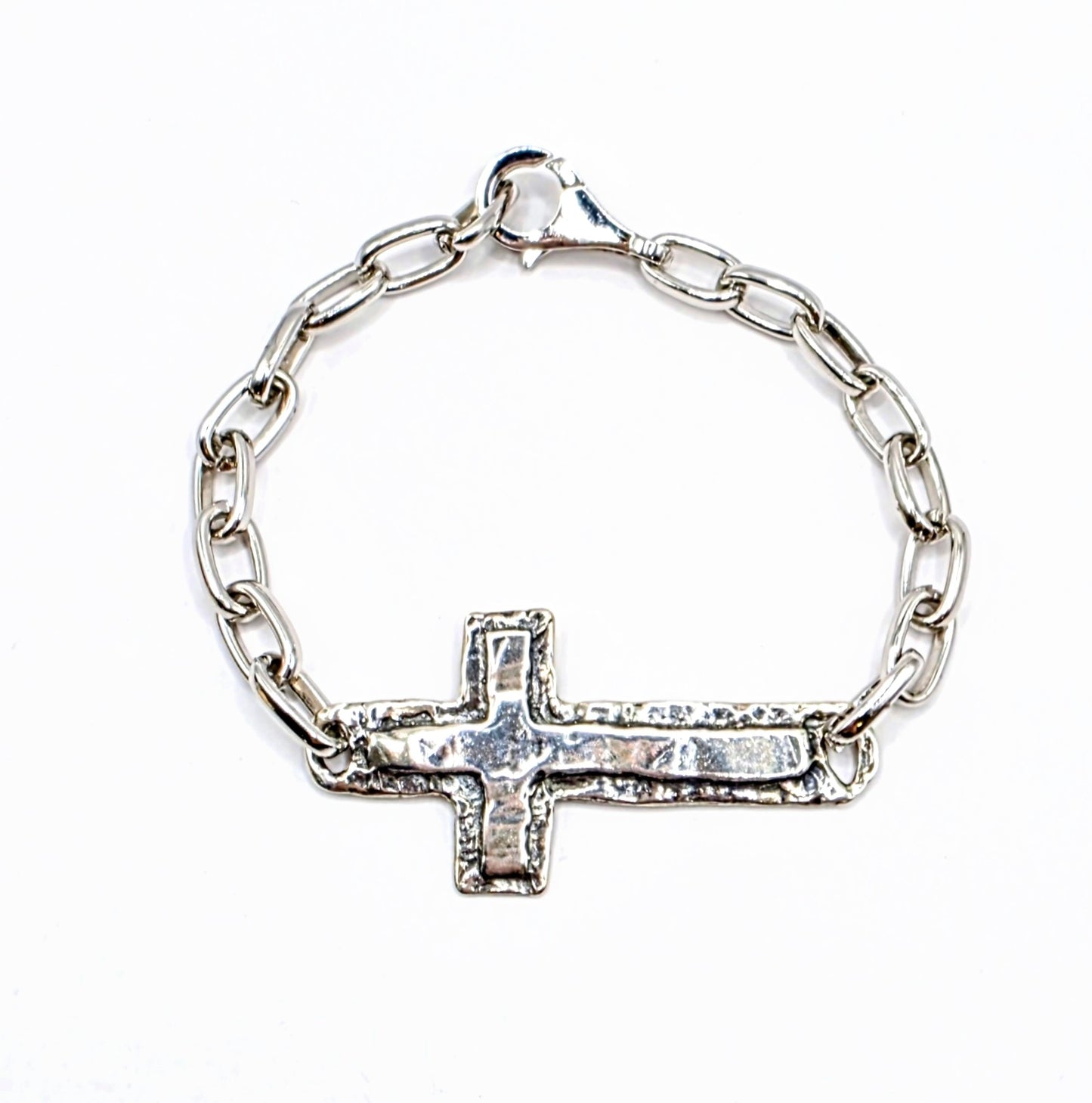 Grace Sterling Silver Cross Bracelet