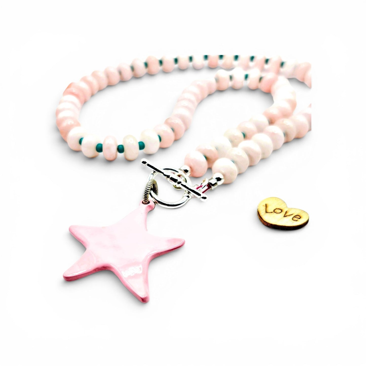 Blush Pink Boho Necklace