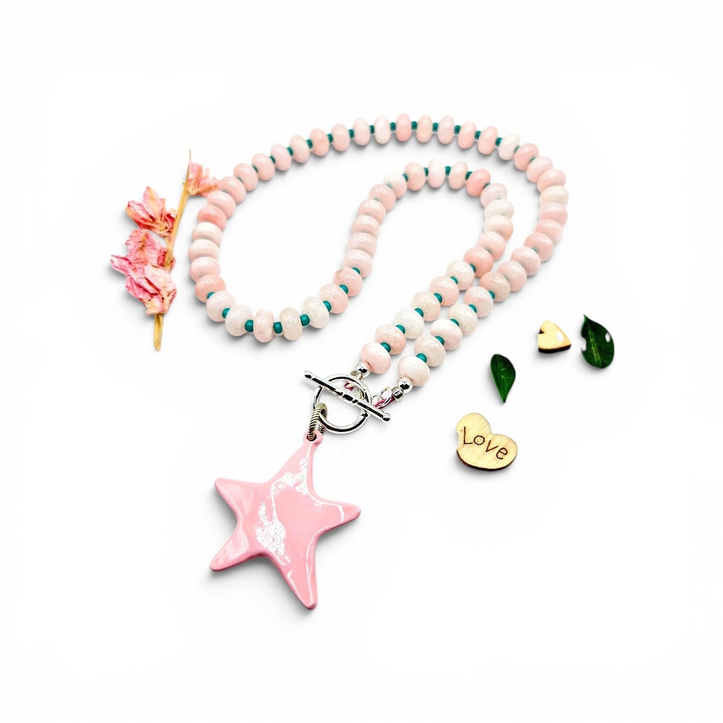 Blush Pink Boho Necklace