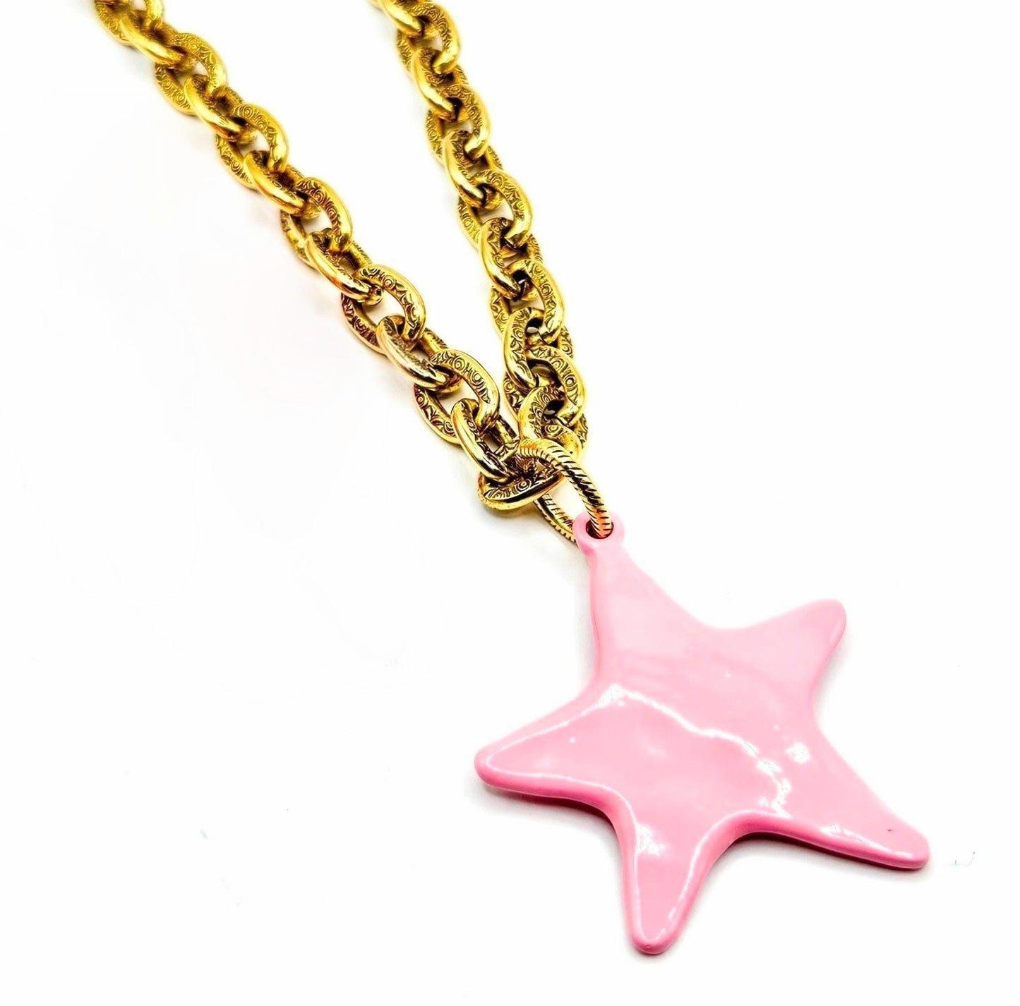 Pretty Pink Star Necklace