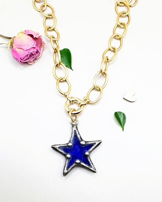 Midnight Desert Star Necklace