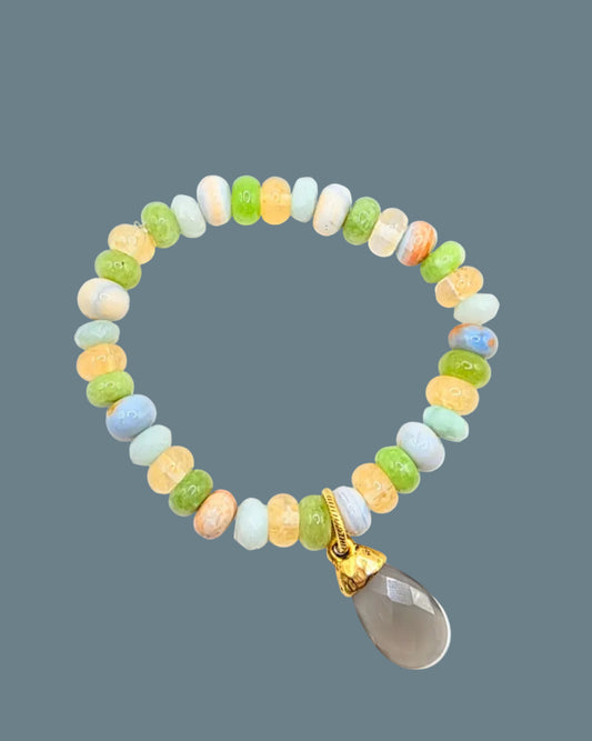 Gray Moonstone Bracelet