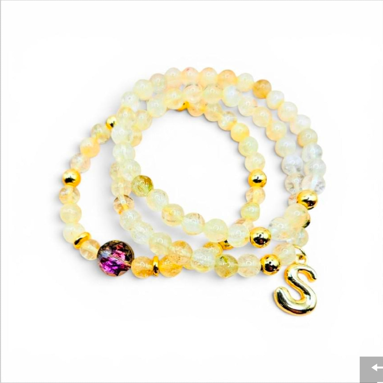 Sunny Citrine Gemstone Bracelet