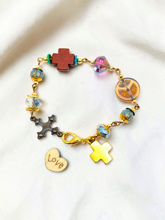 Artisan Cross Bracelet