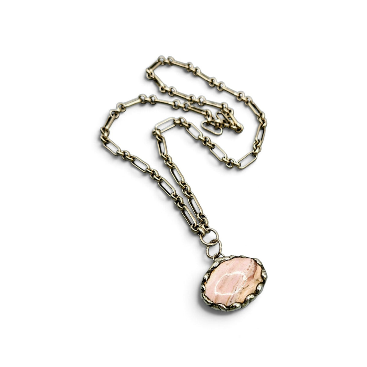 Rhodochrosite Gemstone Necklace|| One of a kind jewelry