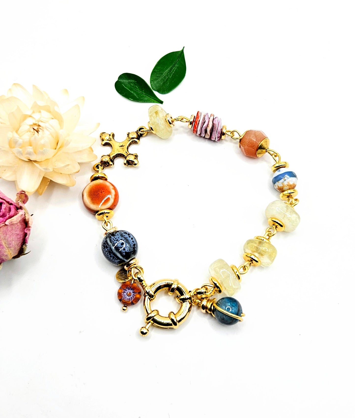 Citrine Gemstone Artisan Bracelet * One of a Kind Jewelry