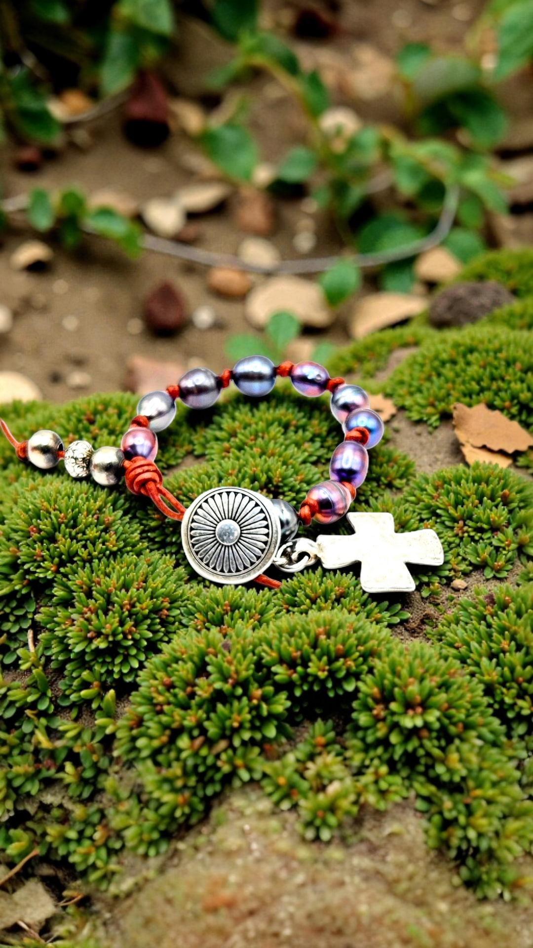 Boho Peacock Pearl Bracelet  ||Genuine Navajo Pearls