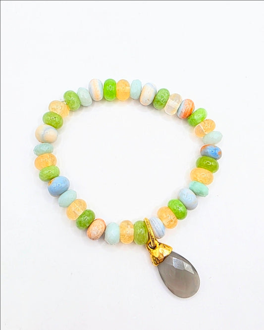 Gray Moonstone Bracelet