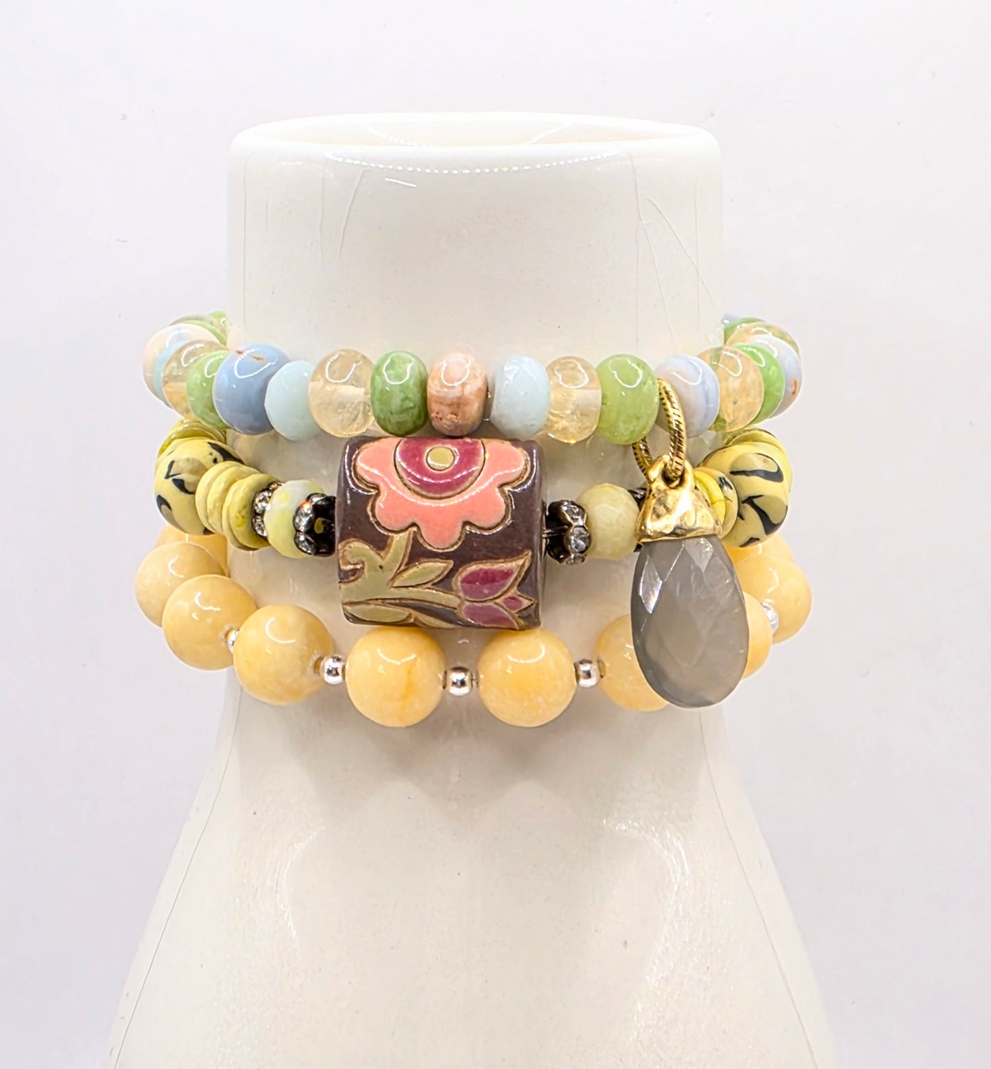 Gray Moonstone Bracelet