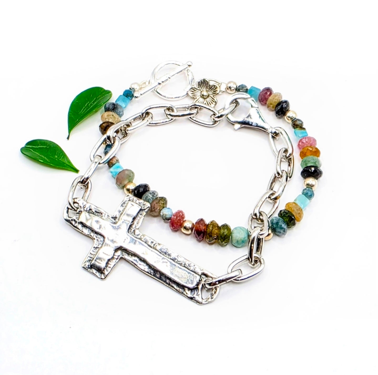 Grace Sterling Silver Cross Bracelet